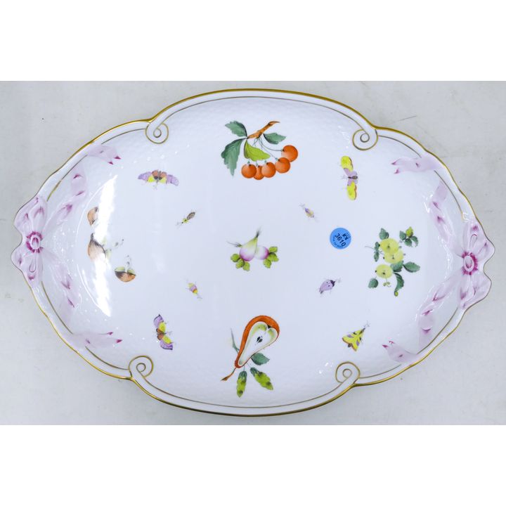 Herend Fruits & Flowers Oval Serving Tray 16''
