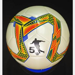 SOCCER BALL SIZE 5 ALL WEATHER CONDITION (CREAM NAVY) - 52055/23639