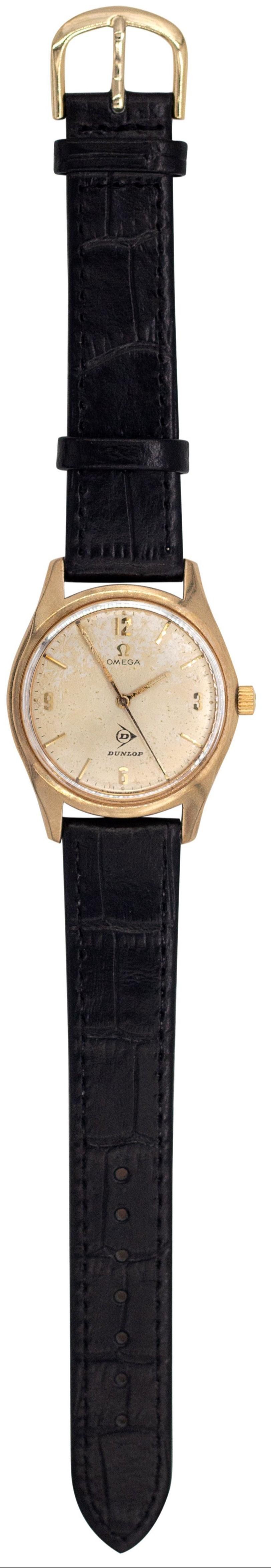 Gold Omega Dunlop Signed Dial,
