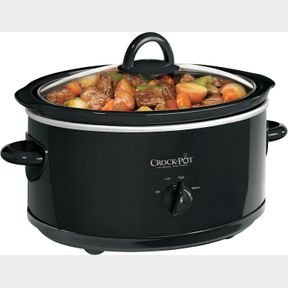 CROCK-POT 7 QUART MANUAL OVAL SLOW COOKER, BLACK