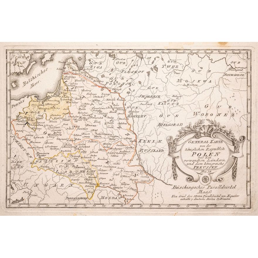 Franz Johann Joseph von Reilly | General Karte von der königlichen Republik Polen