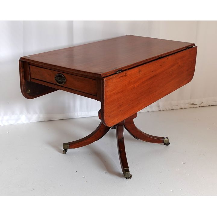 MAHOGANY DROP-LEAF TABLE