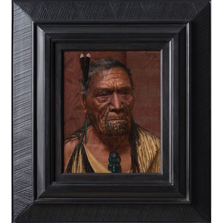 Charles Frederick Goldie 'The Strategist, Hōri Pōkai, A Warrior'