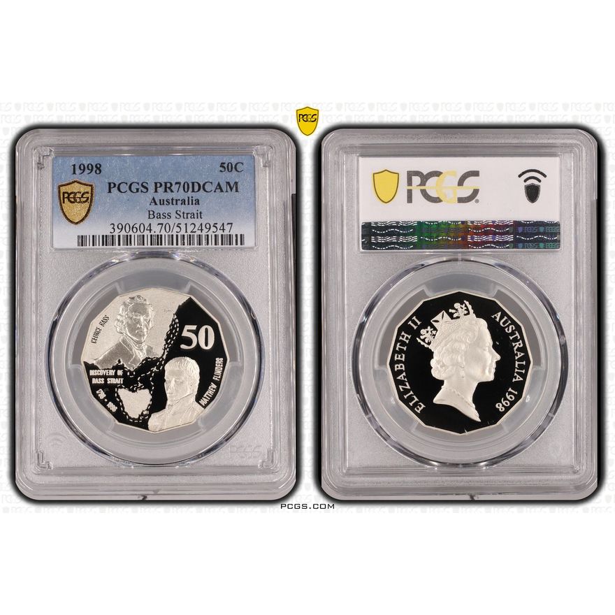 Bass Strait, Fifty Cent, 1998, PCGS PR70DCAM
