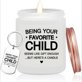KOYFOYO GIFTS FOR MOM - BEING YOUR FAVORITE CHILD CANDLE GIFTS - MOM CHRISTMAS GIFTS FROM DAUGHTER SON - MOTHERS DAY GIFTS FOR MOM