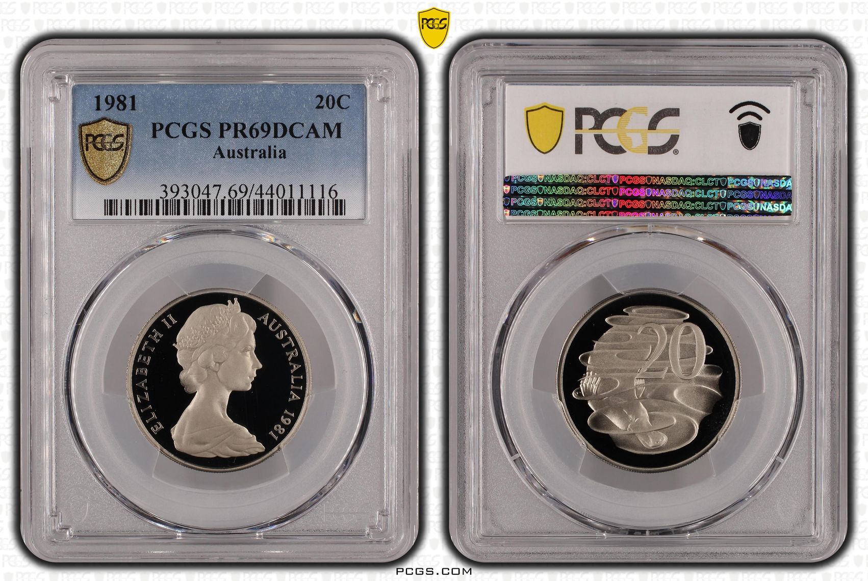 Twenty Cent, 1981, PCGS PR69DCAM