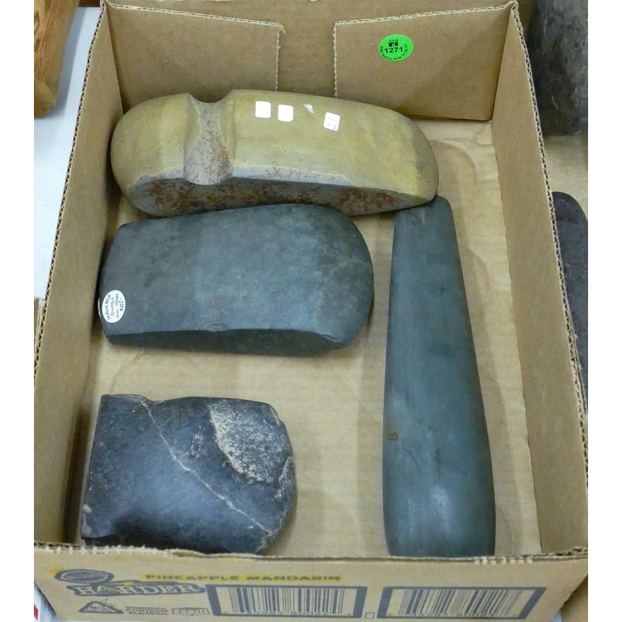 Box 4pc Stone Celts or Adze