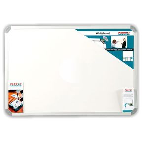 Parrot Non Magnetic Whiteboard (1800 x 1200mm) x 1 | SLIGHTLY CRACKED IN THE MIDDLE