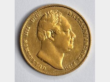 SCARCE 1832 WILLIAM IV 'SECOND BUST' GOLD SOVEREIGN
