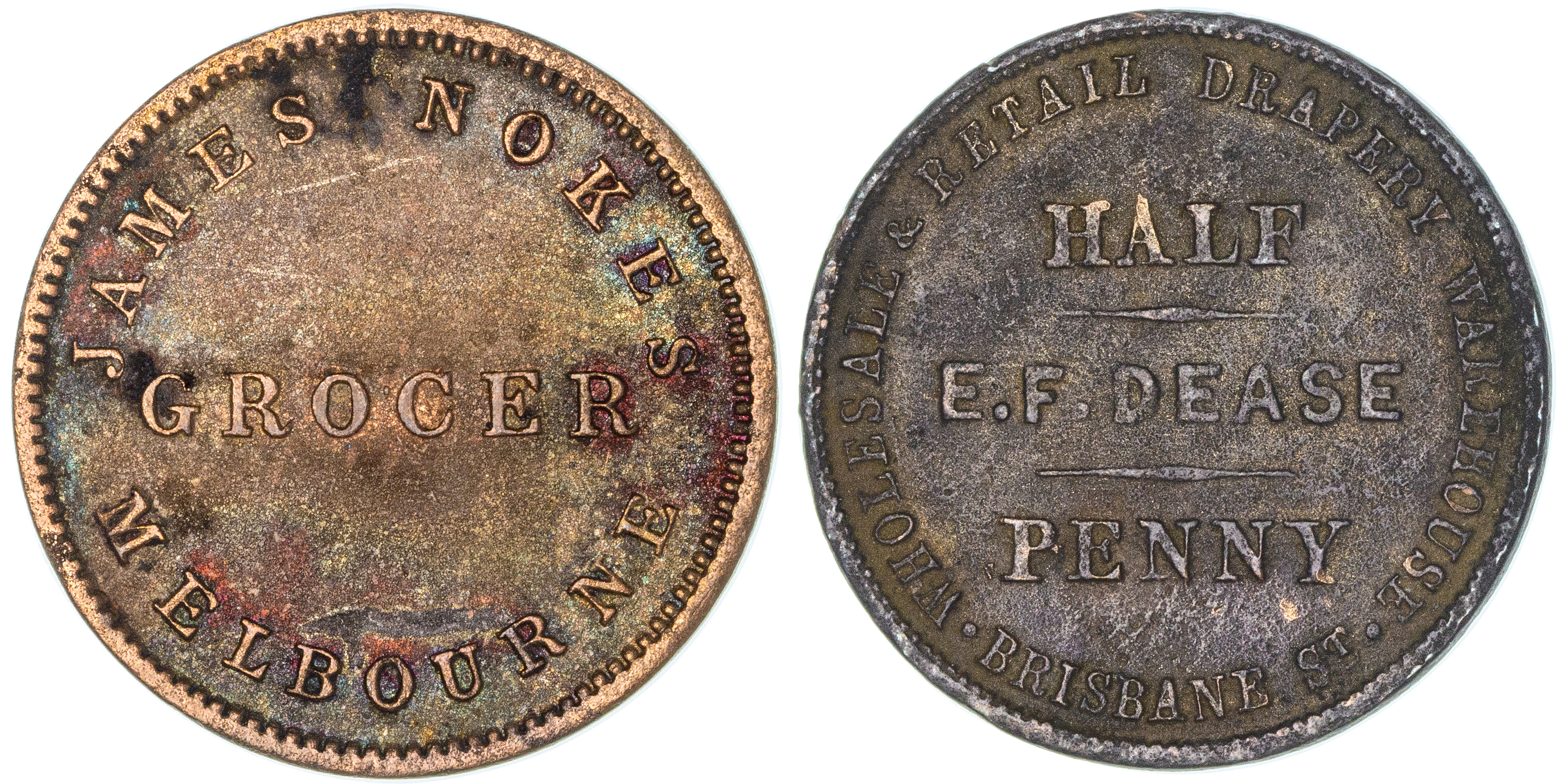 Melbourne, Accumulation, Halfpenny VF