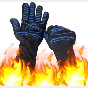 932 F EXTREME HEAT RESISTANT BBQ OVEN SAFETY GLOVES - EN407 CERTIFIED, THICK BUT LIGHT WEIGHT FOR KITCHEN POTHOLDER AND OUTDOORS-1