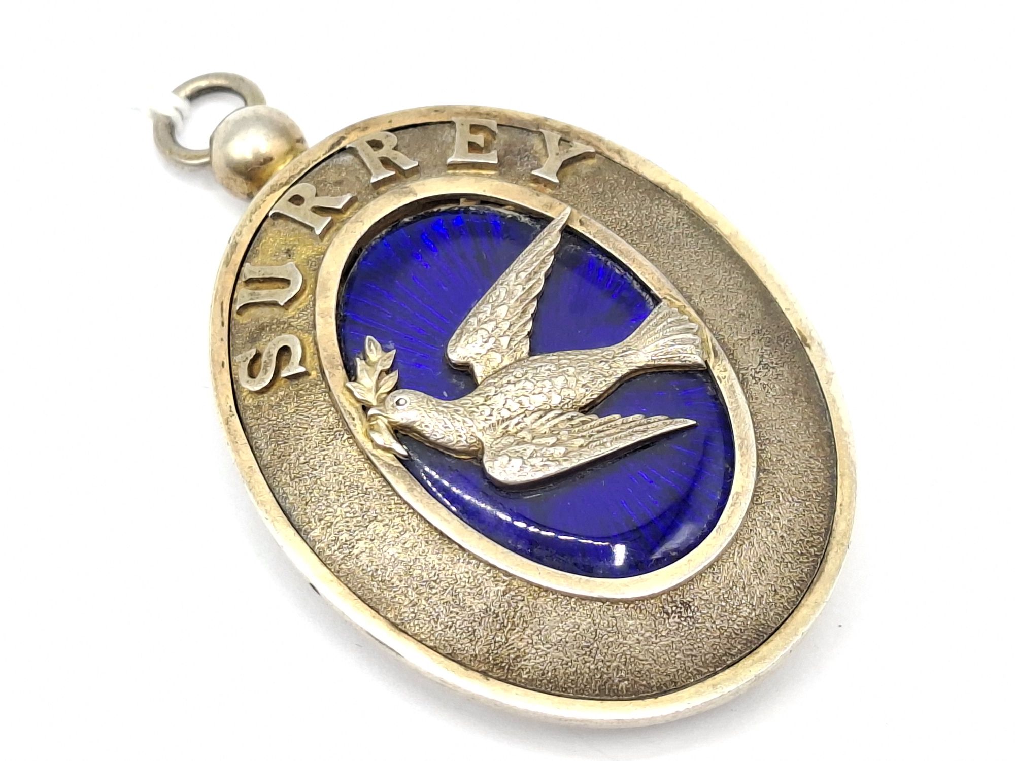 ART DECO SILVER LODGE MEDALLION PENDANT