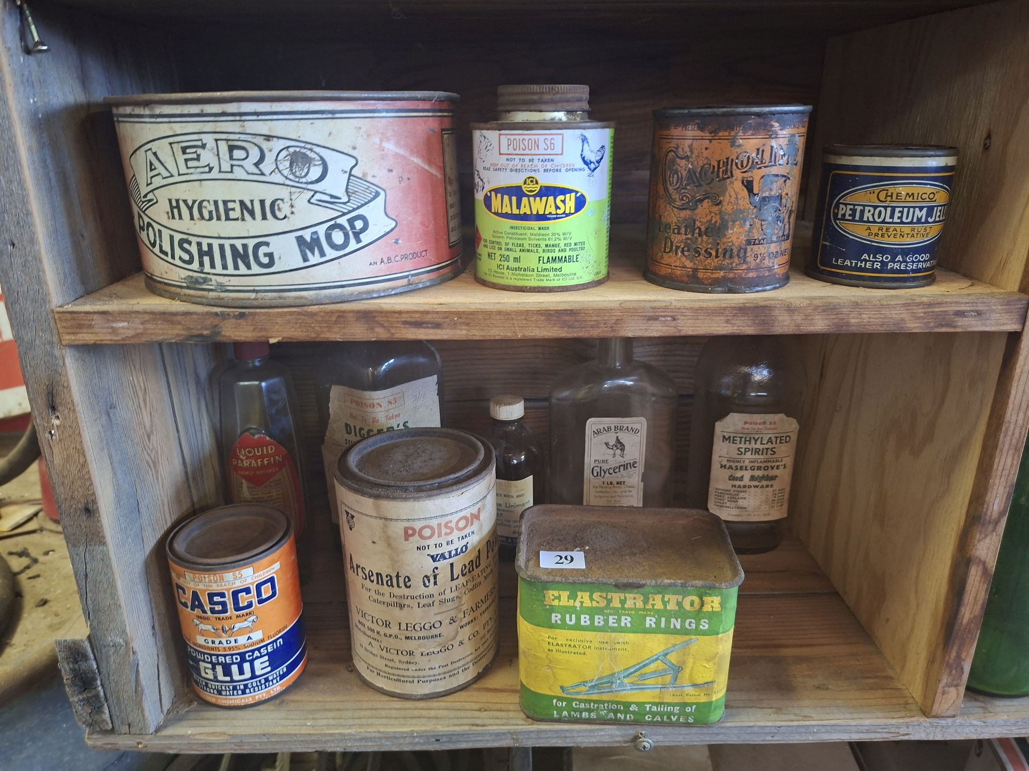 Vintage Tins And Bottles