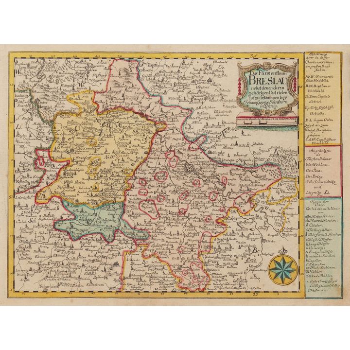 Johann Georg Schreiber | Das Fürstenthum Breslau nebst denen darzu gehörigen Districte…