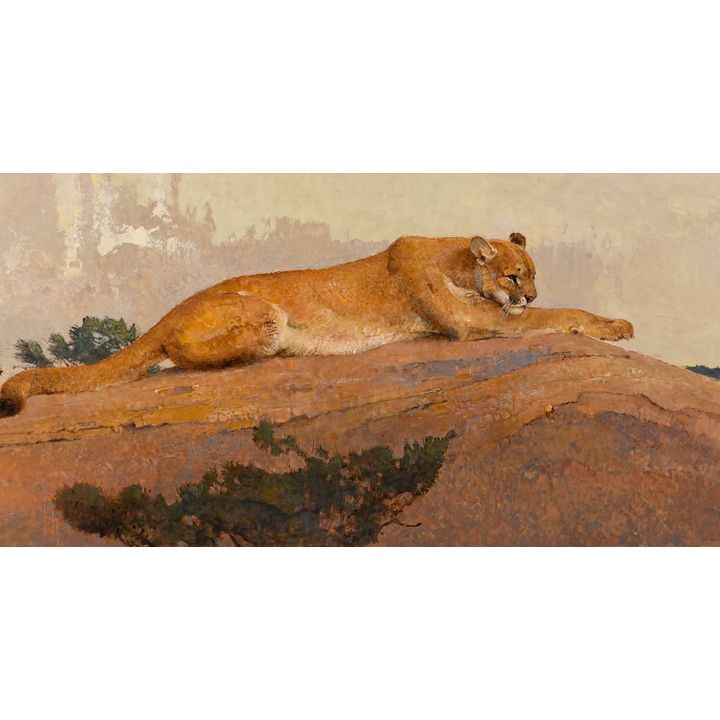Bob Kuhn (1920-2007), Resting Cat