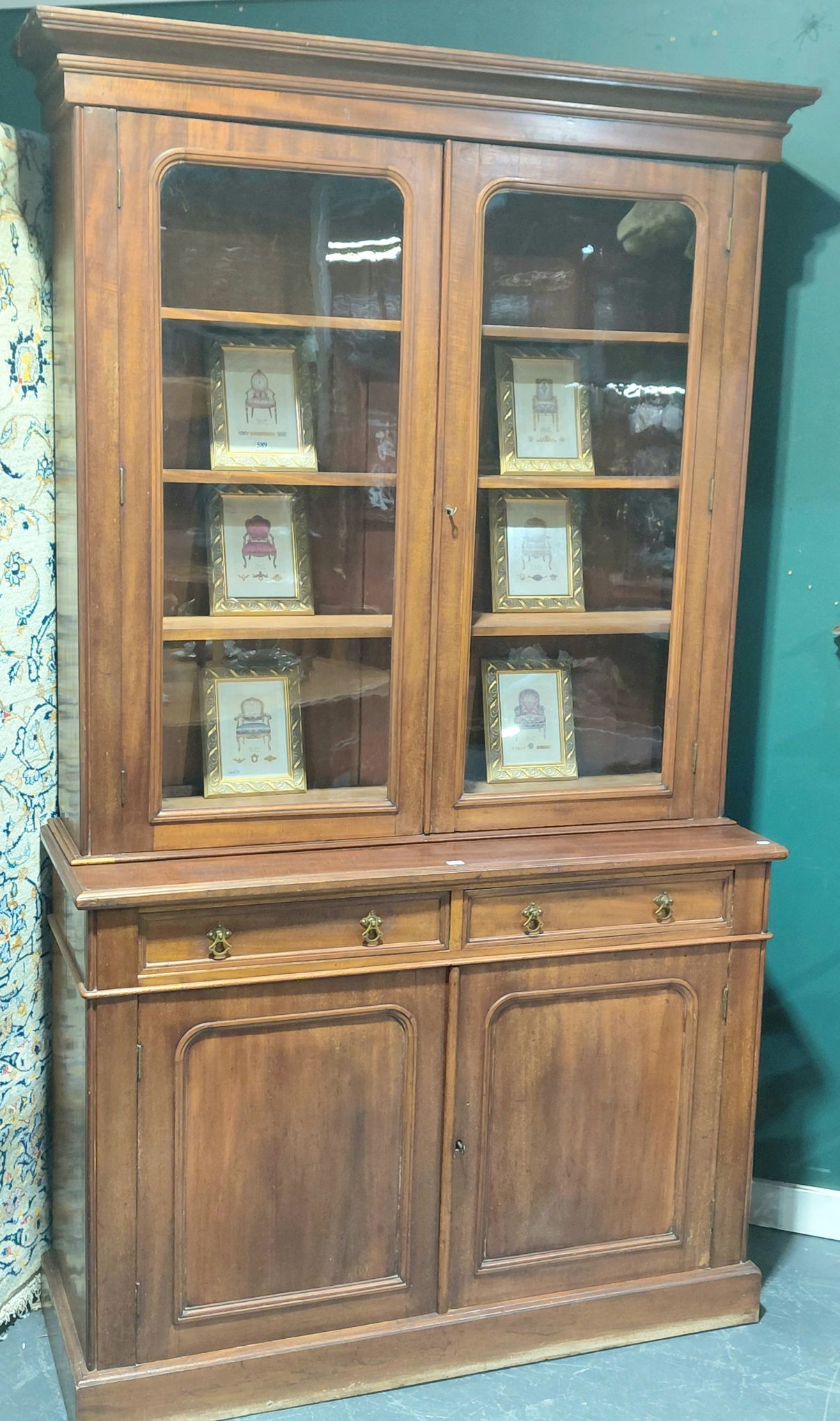 587 · 19TH CENTURY BOOKCASE
