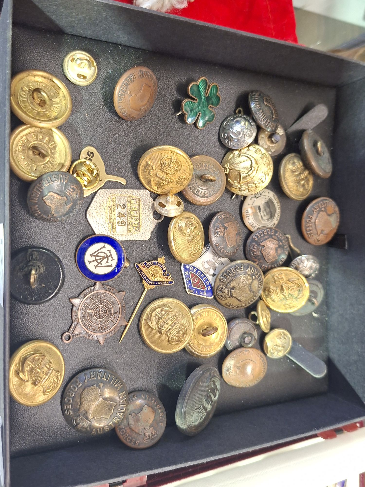 Collection Of Military Buttons