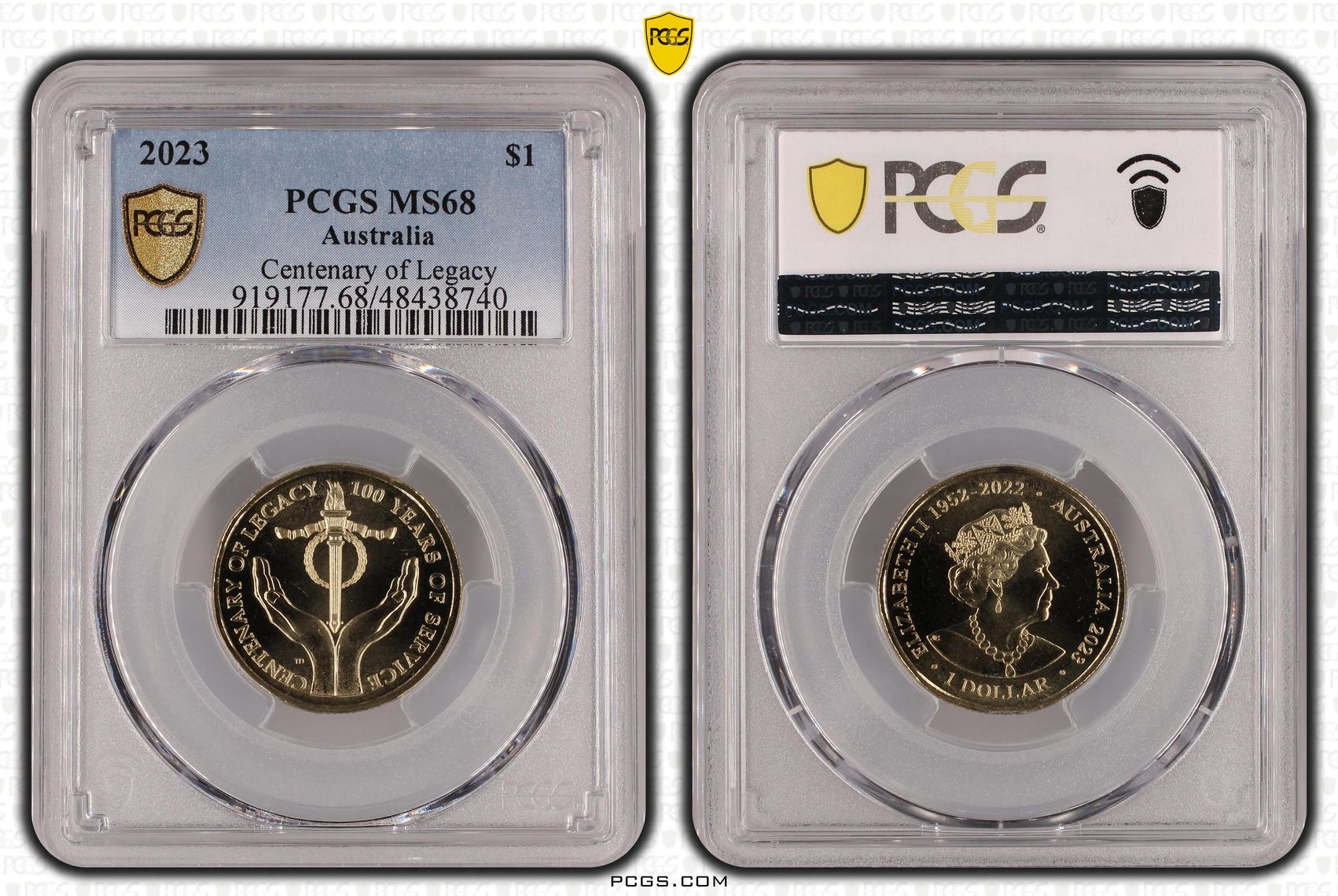 Centenary of Legacy, One Dollar, 2023, PCGS MS68