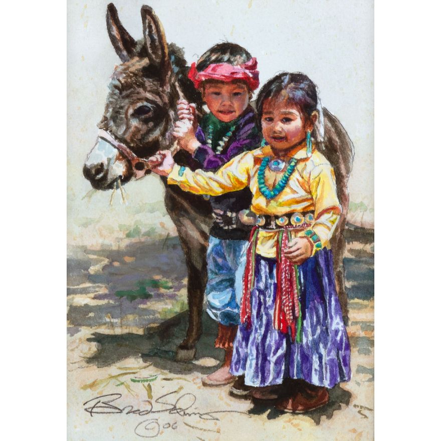 Brad Schmidt (1956-), Round Up and Top of the World: Two Works