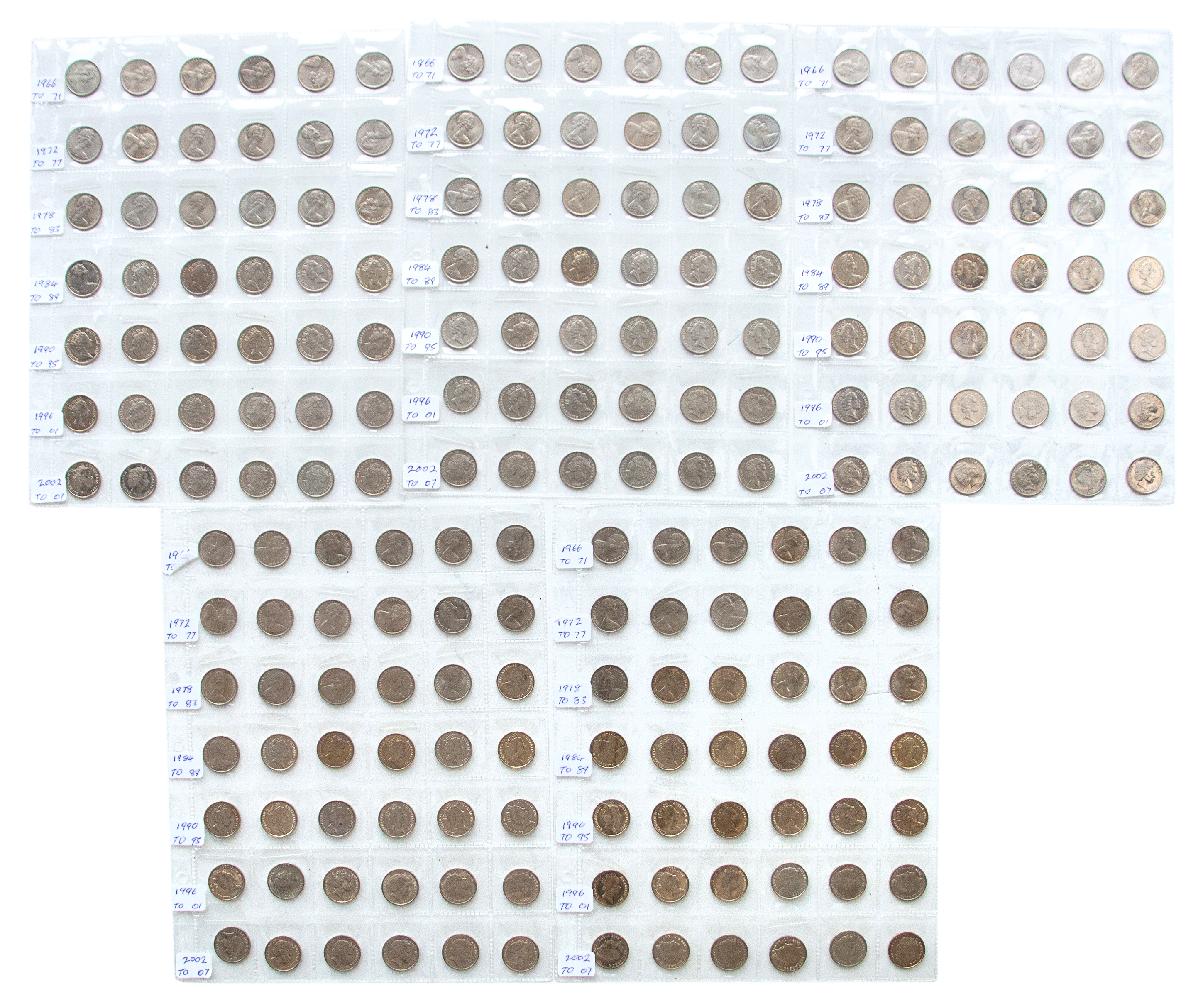 Elizabeth II, Five Cents, 1966 - 2007, UNC