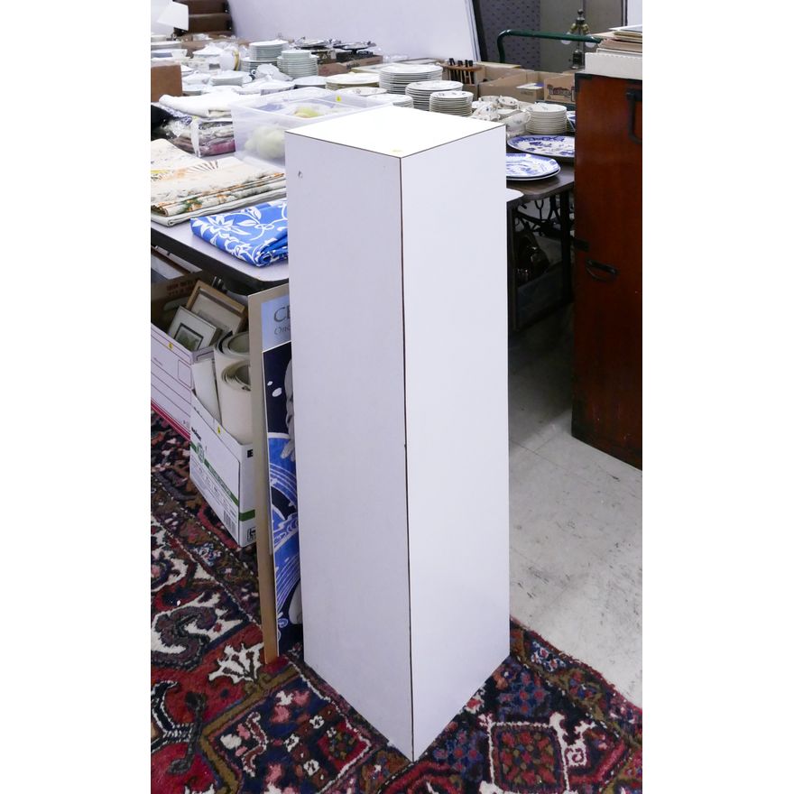 White Display Pedestal- 40 x 10.5 x 10.5''