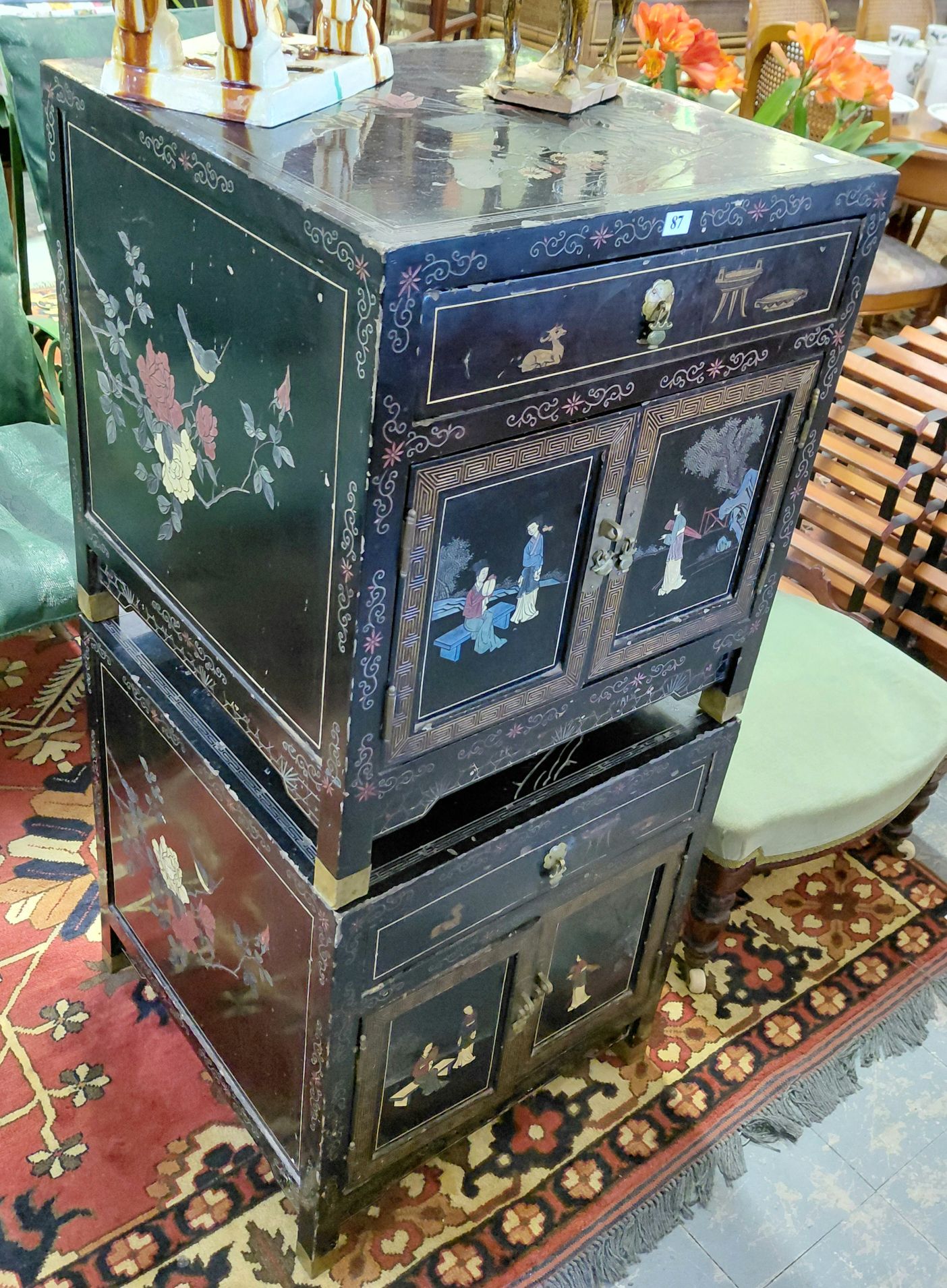 87 · PAIR OF JAPANESE CABINETS
