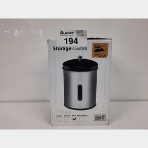 CONTINENTAL HOMEWARE STAINLESS STEEL 5LTR STORAGE CANNISTER - RICE