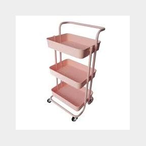Multifunctional Trolley Kitchen Storage Rack - Pink | SM 51702/724 B2 (S6)