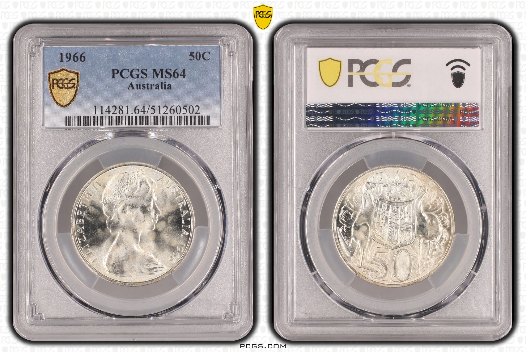Fifty Cent, 1966, PCGS MS64
