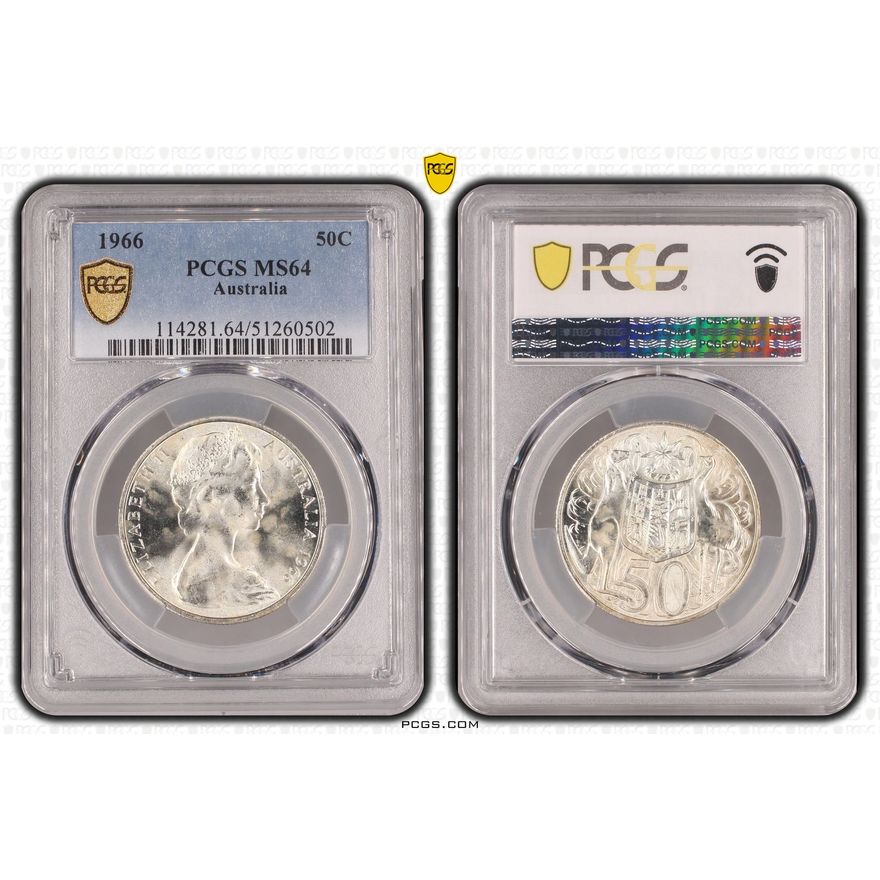 Fifty Cent, 1966, PCGS MS64