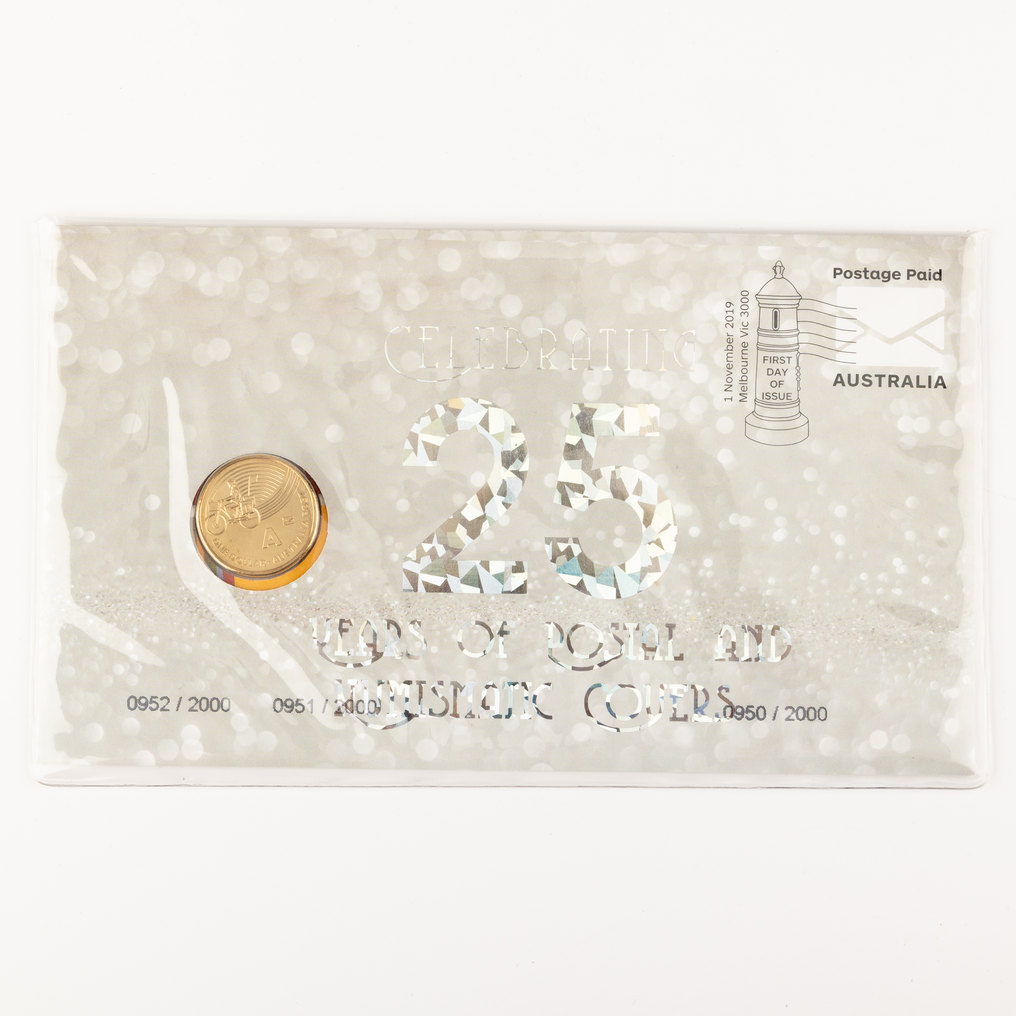 167 · Envelope Privy Mark - Error PNC, One Dollar, 2019,  UNC