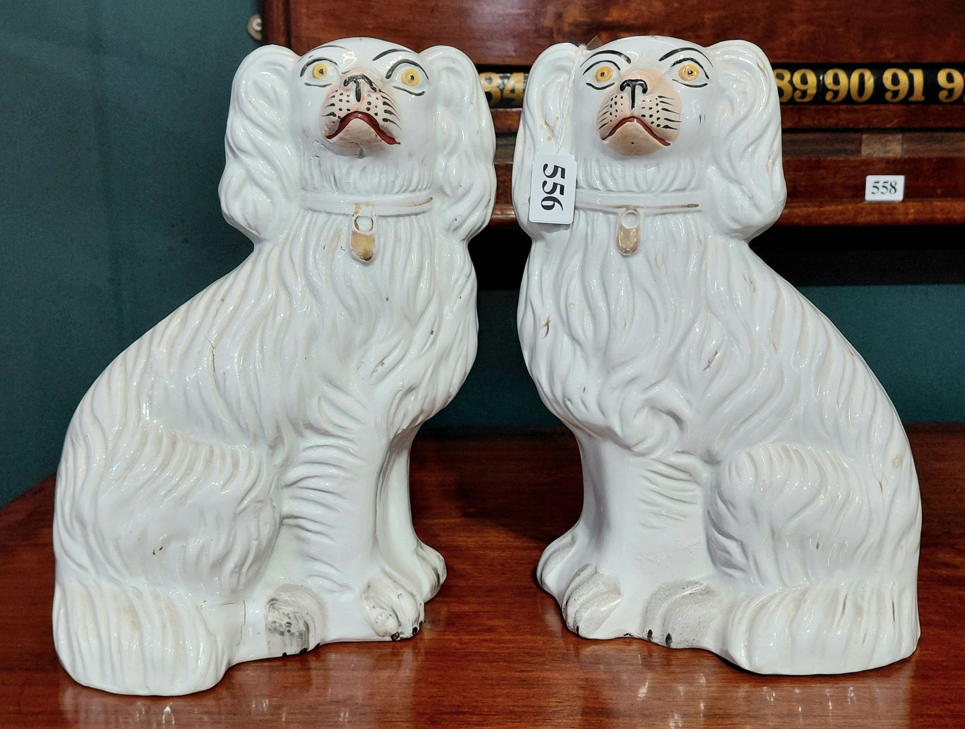 Staffordshire Pottery Dog Statues