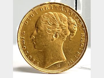 1884 VICTORIA YOUNG HEAD MELBOURNE MINT GEORGE & DRAGON GOLD SOVEREIGN