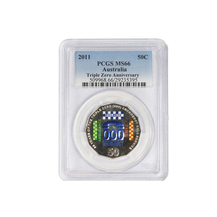 Elizabeth II, Fifty Cents, 2011 MS66