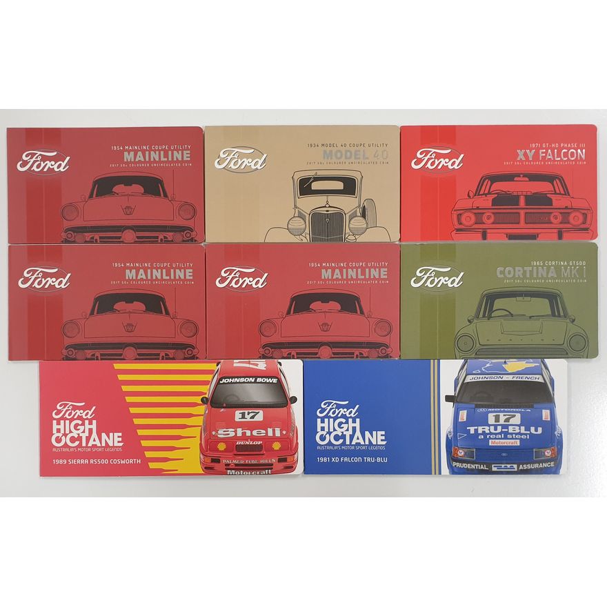 Ford Carded Coins (x8)