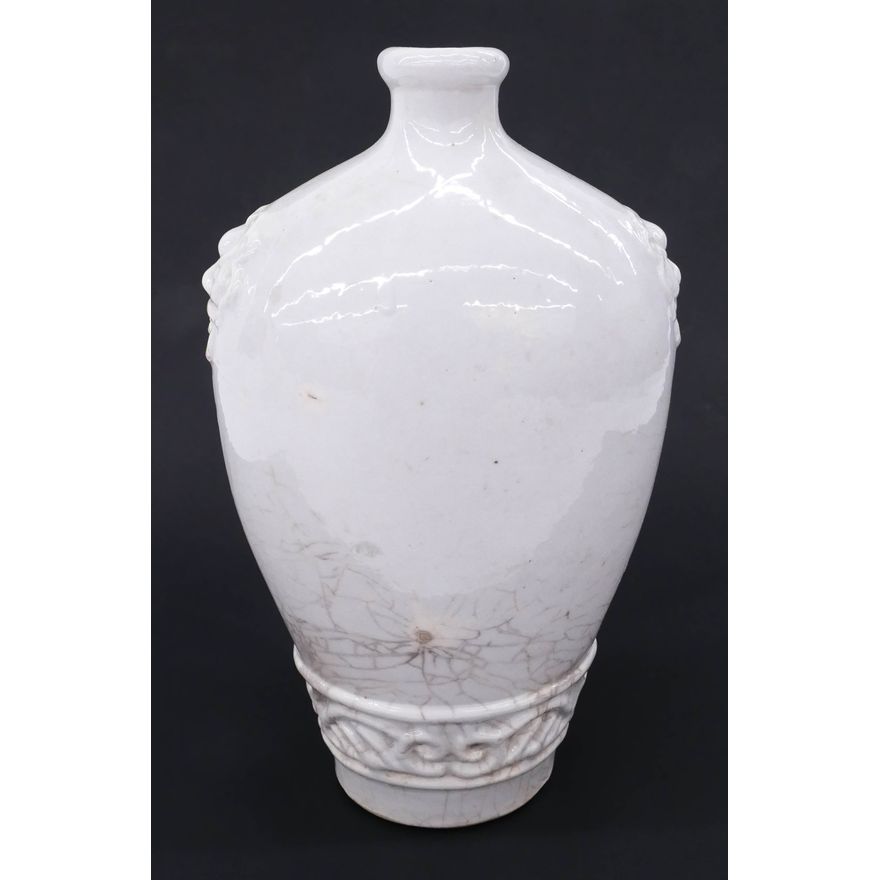 Chinese Qing Dehua White Flask Vase