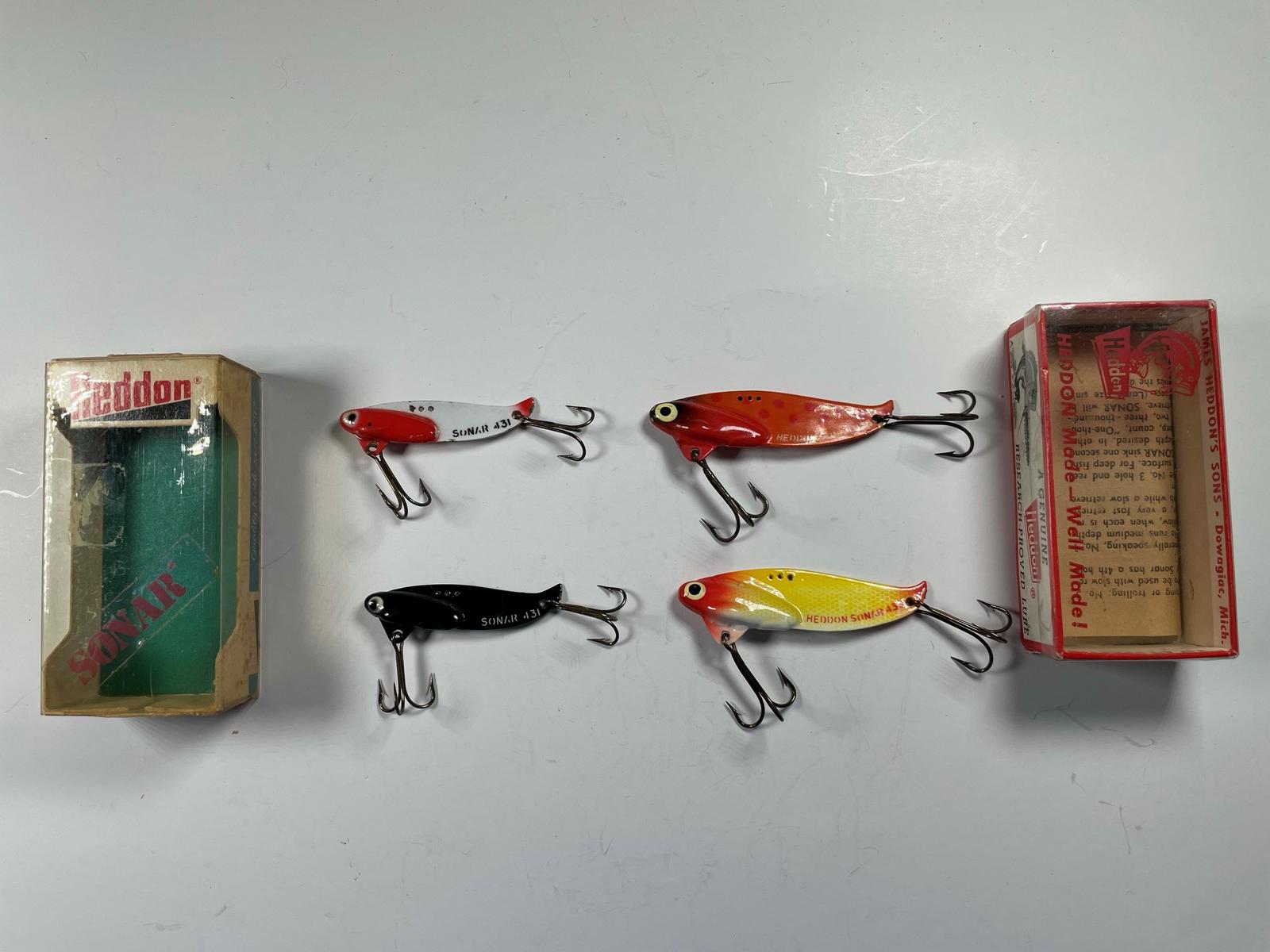 4 Heddon Sonic Lures. 2 with original boxes!
