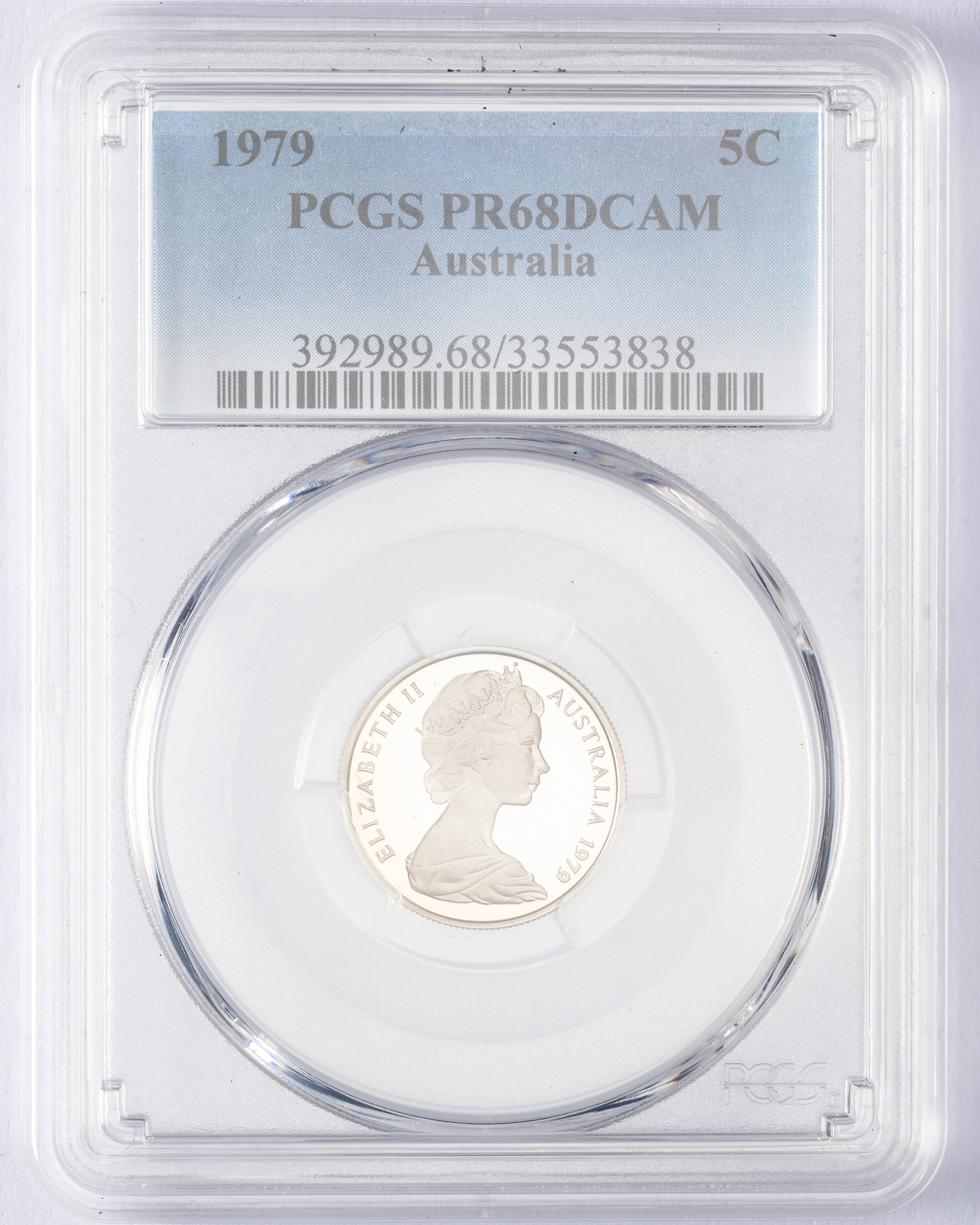 Elizabeth II, Five Cent, 1979, PCGS PR68DCAM