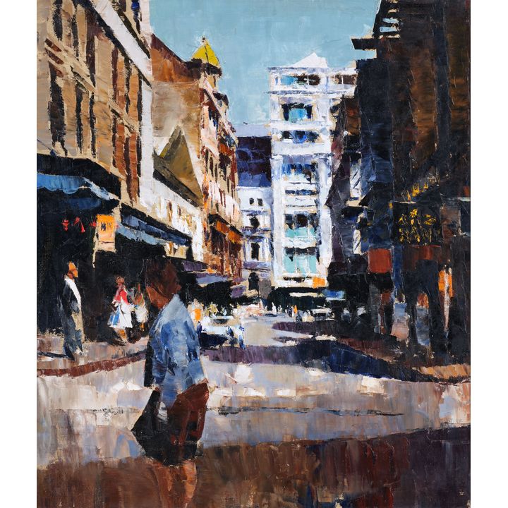 Peter McIntyre 'Vulcan Lane, Auckland'