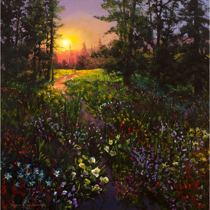 Thomas deDecker (1951-) Glowing Sunset