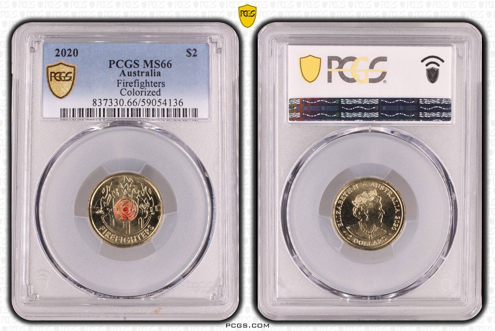 Firefighters Colorized, Two Dollar, 2020, PCGS MS66