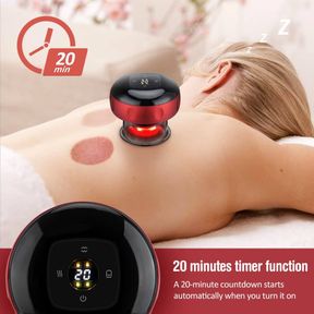 Intelligent Breathing Cupping Massage Device Red |