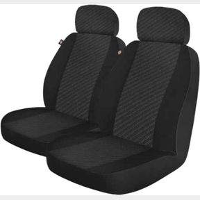 DICKIES 3003417LD, MORRISEY BLACK 2-PIECE SEAT COVER SET