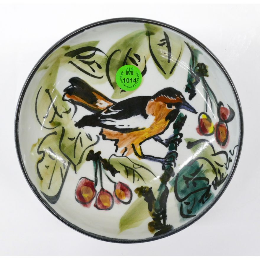 Bennett Welsh Porcelain Bird Hanging Dish 6''