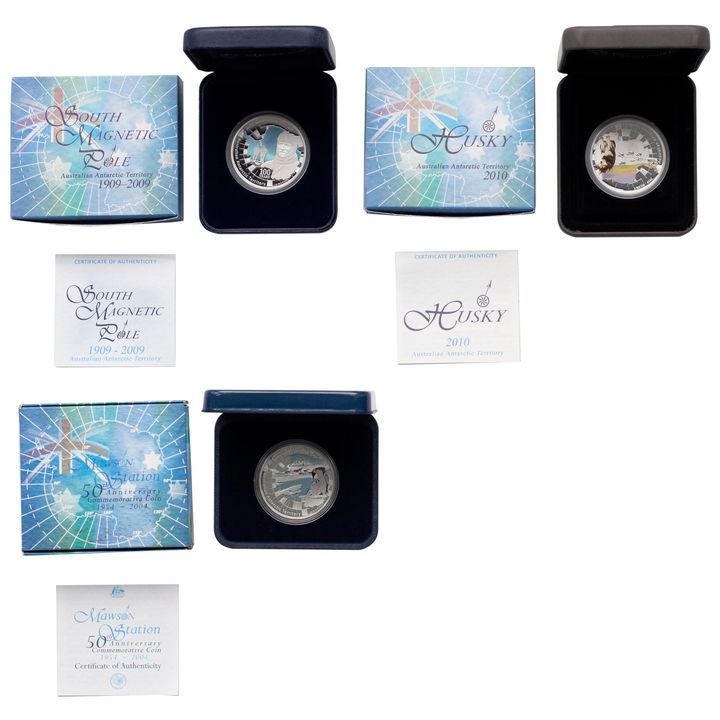 Elizabeth II, Perth Mint Silver Proof Coloured Issues, One Dollar, 2004 - 2010, FDC