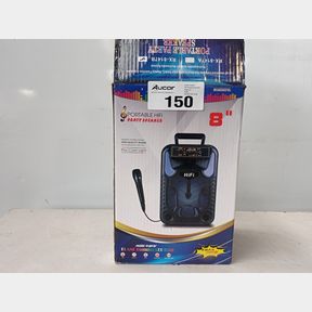8 PORTABLE PARTY SPEAKER WITH KARAOKE (MICROPHONE) RX-8147B -