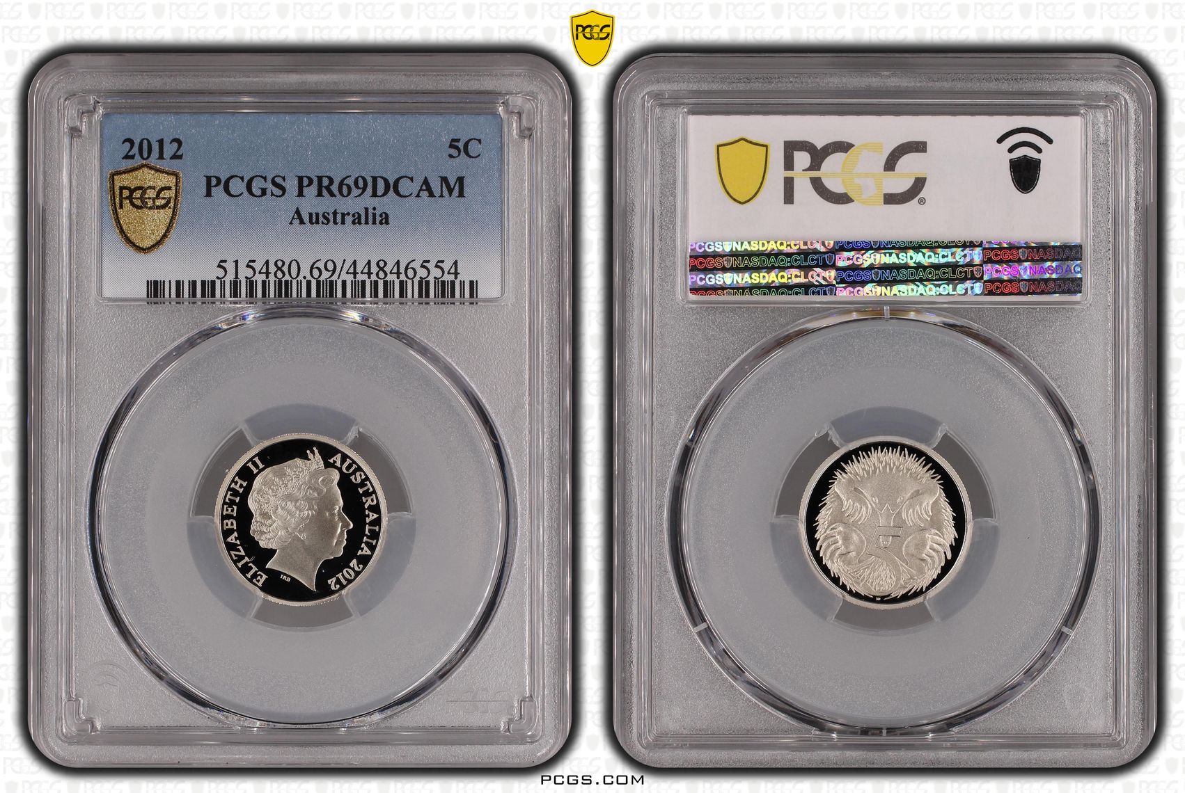 Five Cent, 2012, PCGS PR69DCAM