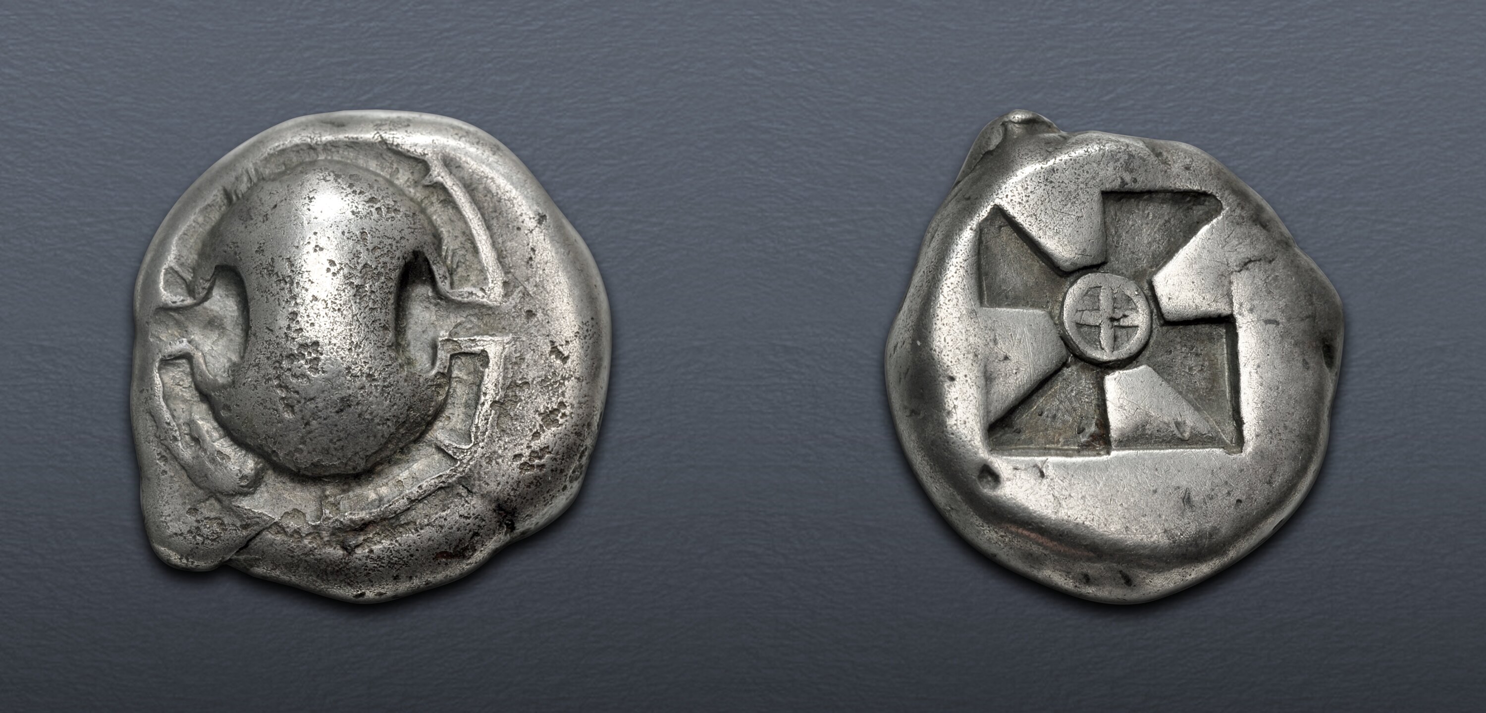 BOEOTIA, Thebes. Circa 480-460 BC. AR Stater (17.5mm, 11.93 g). Near VF ...