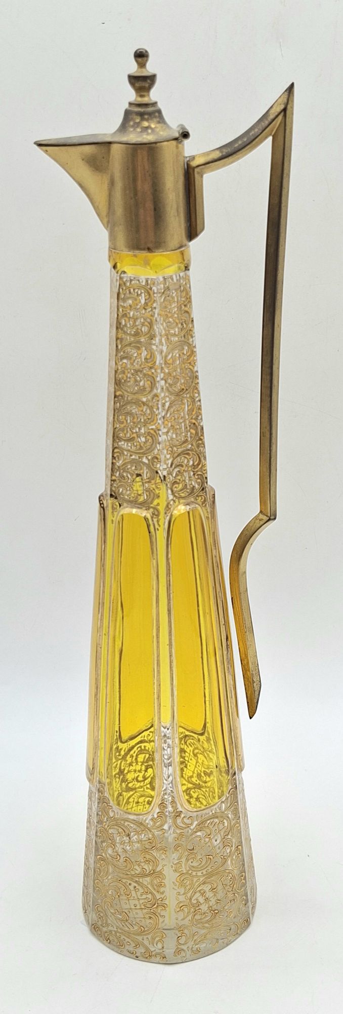 29 · ANTIQUE MOSER GLASS PITCHER