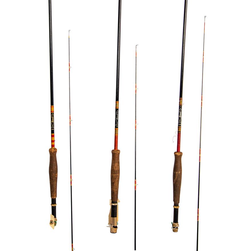 Lot of 3 Harnell Fly Fishing Rods 7.5-8 Ft 5 Weight